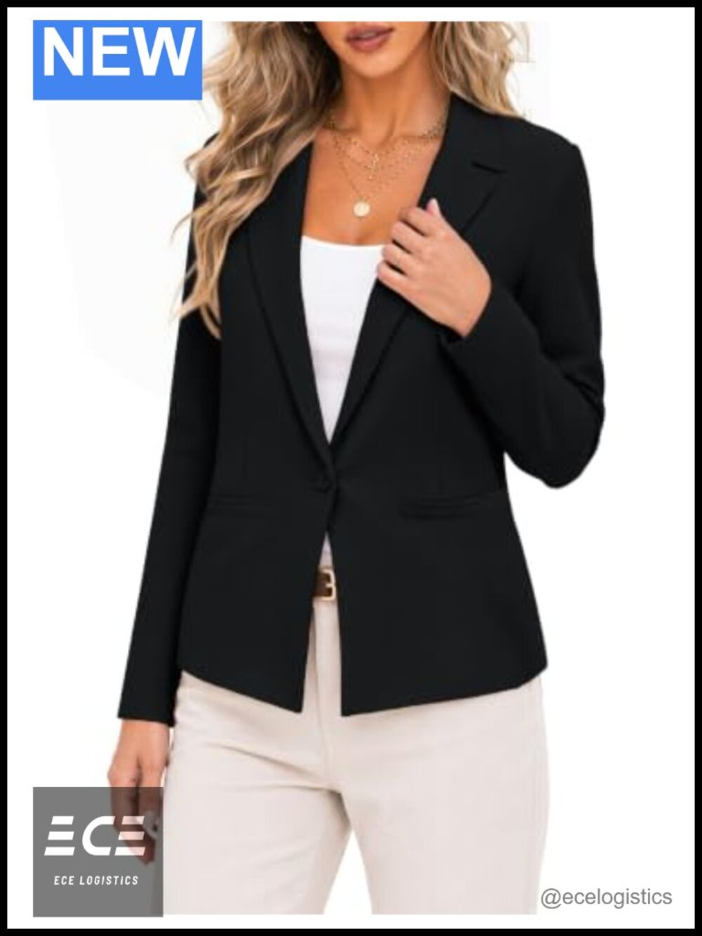 Sweater Blazer Women Business Casual Knit Suit Jacket Slim Fit Blazer